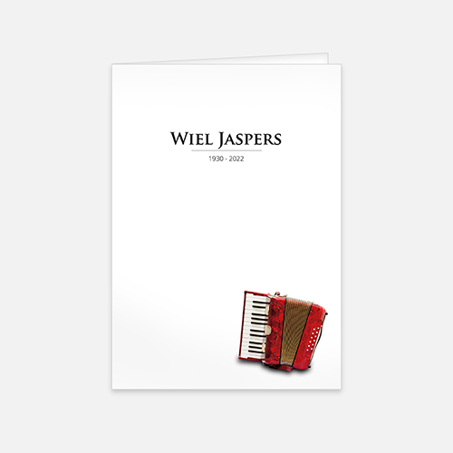  Lortye RK Rouwbrief Accordeon A5
