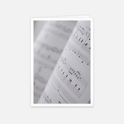  Lortye RK Rouwbrief Bladmuziek A5